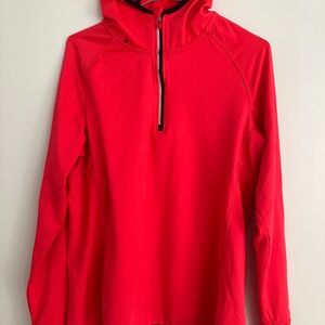 Sporty wicking hoodie, fluorescent